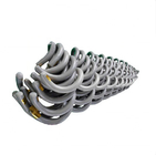 Plastic ISO9001 1300mm Helical Spiral Vibration Damper
