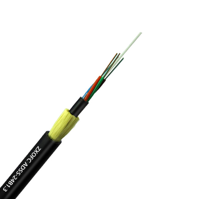 Reinforced Kevlar ADSS Optical Cable Light Weight Large Span Lengths