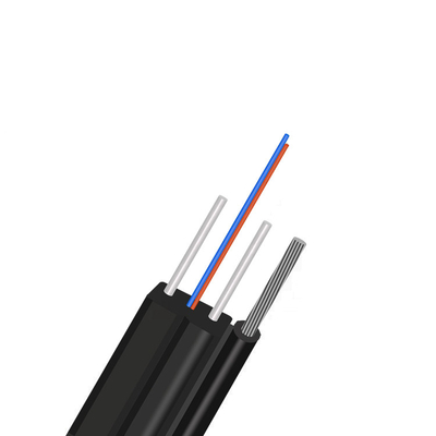 4 Core FTTX FTTH Drop Cable Single Mode , Lszh Indoor Outdoor Fiber Optic Cable