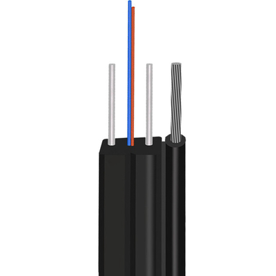 4 Core FTTX FTTH Drop Cable Single Mode , Lszh Indoor Outdoor Fiber Optic Cable
