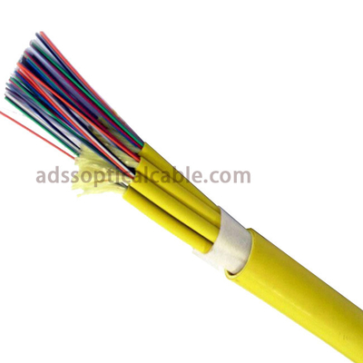 12 24 Core PVC LZSH Breakout Fiber Optic Cable GJBFJV GJFJHV Outer Sheath Indoor