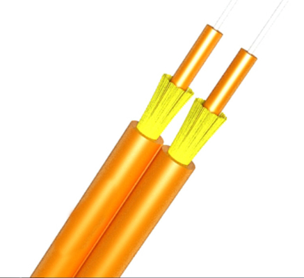 Multimode Indoor Fiber Optic Cable Gjfjv Duplex Dry 2 Core 200N Installation Tensile