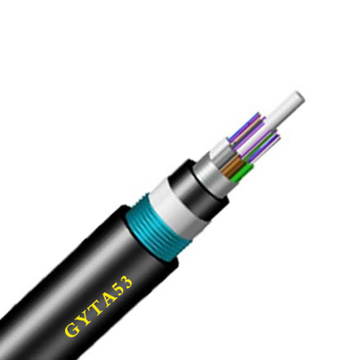 GYTA53 Underground Direct Buried Armored Fiber Optical Cable 24/48/64/96 Cores