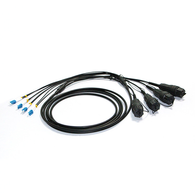 Fullaxs Duplex LC CPRI Optical Armored Fiber Cable BBU To RRU