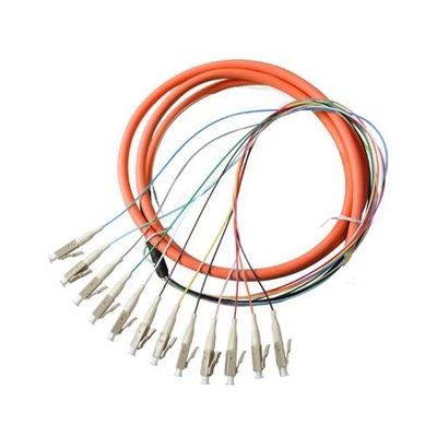 G657A UPC 12core Fiber Optic Breakout Pigtail MPO Connector